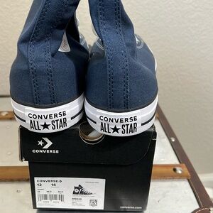 Converse navy chucks with box new